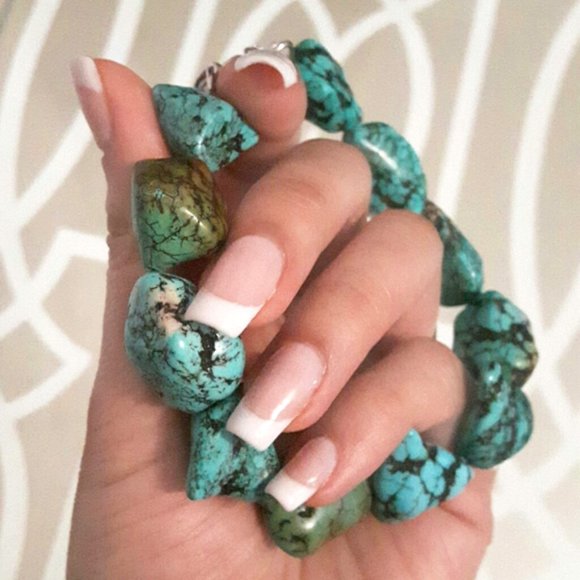 Jewelry - Chunky turquoise nugget Statement Bracelet